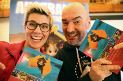 Silke Schranz und Christian Wüstenberg mit Buch 