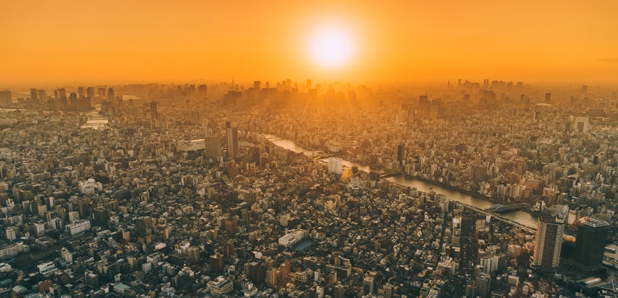 sunset-over-tokyo
